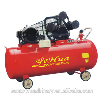 Compresor de aire impulsado por correa trifásico eléctrico industrial de LeHua con el motor 5.5kw 7.5 hp